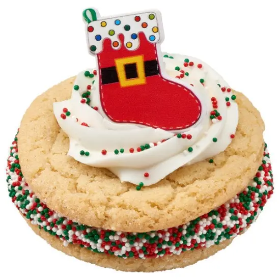 Festive Stockings Cupcake Rings, 12ct {4}