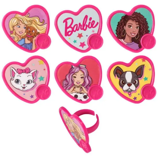 Barbie Be The Future Cupcake Rings, 12ct {1}