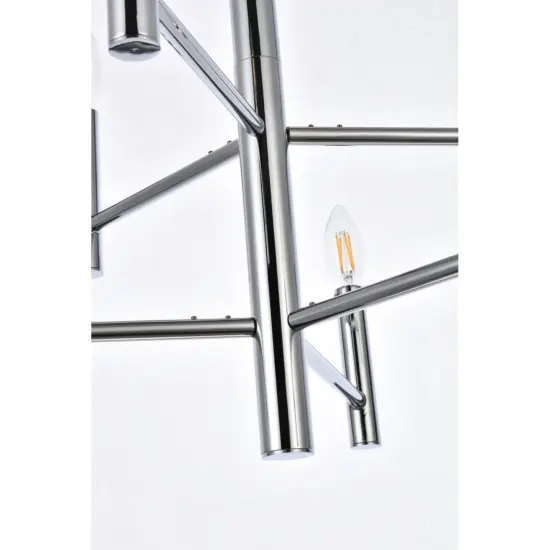 Carmella 6 lights pendant in chrome {4}