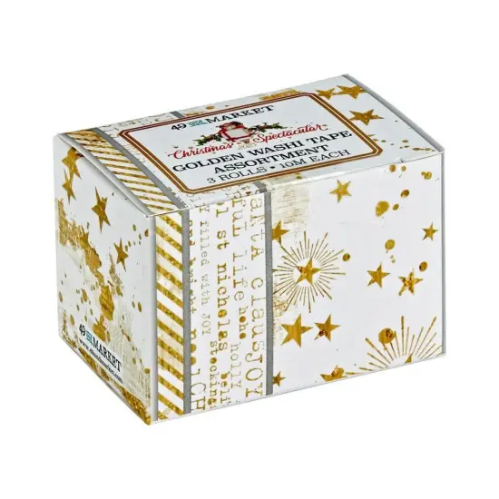 Christmas Spectacular 2023 Golden Washi Tape Set - 49 And Market {2}
