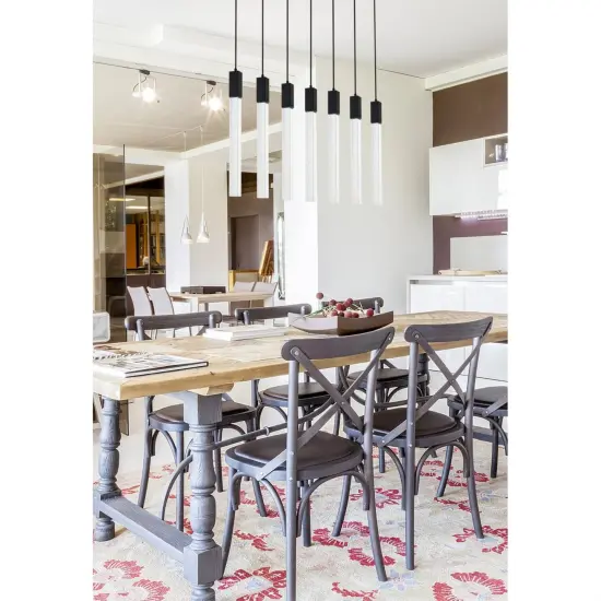 Weston 7 lights pendant in black {2}
