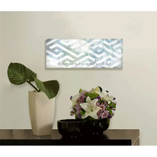 Dexsa As For Me & My House Wood Plaque 6"x15 3/4" {3}