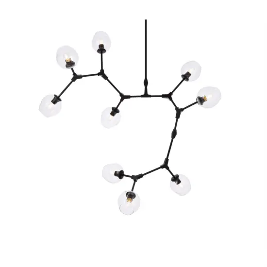 Cavoli 9 lights black chandelier {3}