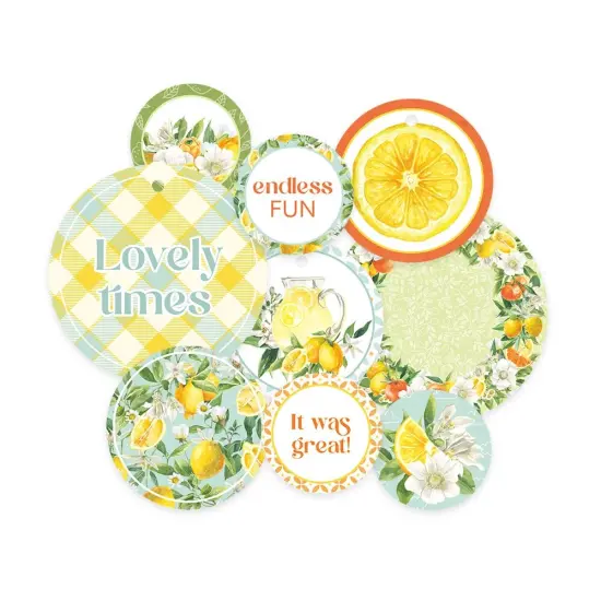 Fresh Lemonade Double-Sided Cardstock Tags 9/Pkg-#01 {3}