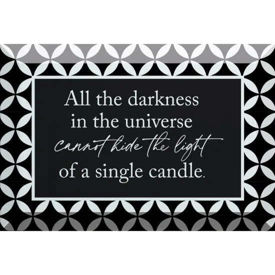 Dexsa All The Darkness Glass Plaque - 6x4 {1}