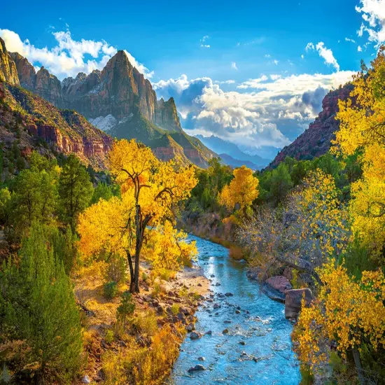 3000 Piece Jigsaw Puzzles, Autumn in Zion National Park, Nature and Landscape, USA, Adult Puzzles, Castorland C-300624-2 {2}