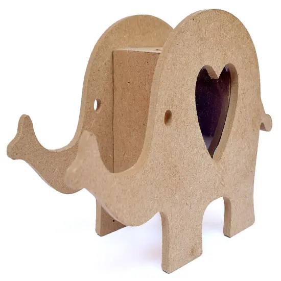 Little Birdie MDF Elephant Piggy Bank 6.5"X3.5"X2.6"-6.5"X3.5"X2.6" {1}