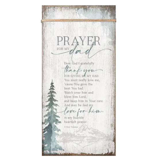 Dexsa Prayer For My Dad Wood Plaque 6 3/4"x13 5/8" {1}