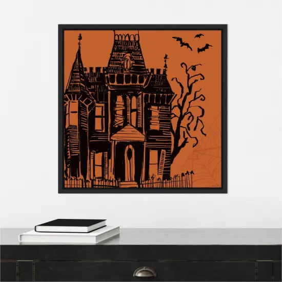 Haunted Halloween IV by Anne Tavoletti Canvas Art Framed {5}
