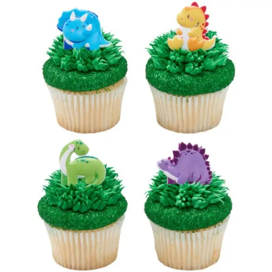 Cutsie Dinosaurs Cupcake Rings, 12ct {4}