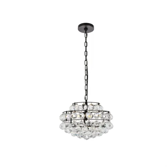 Savannah 14 inch pendant in black {1}
