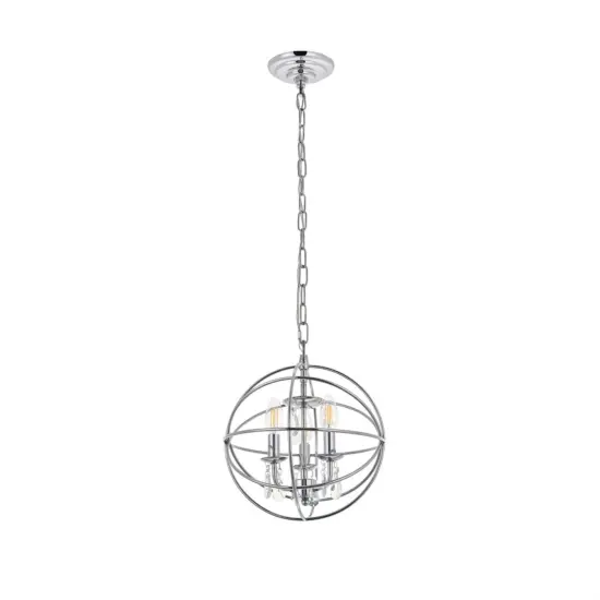 Wallace 3 light Chrome Pendant {5}
