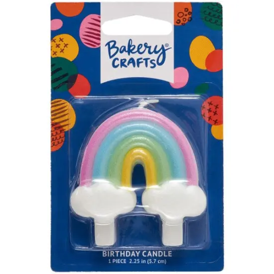 Rainbow Shaped Candle, 1ct {1}