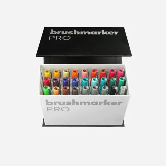 Brushmarker PRO Mini Box 26 colours + 1 blender {1}