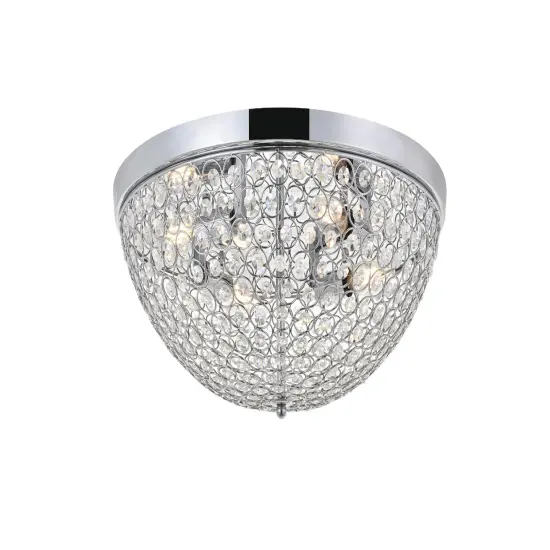 Taye 4 light Chrome Flush Mount {6}
