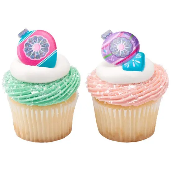 Christmas Bauble Cupcake Rings, 12ct {4}