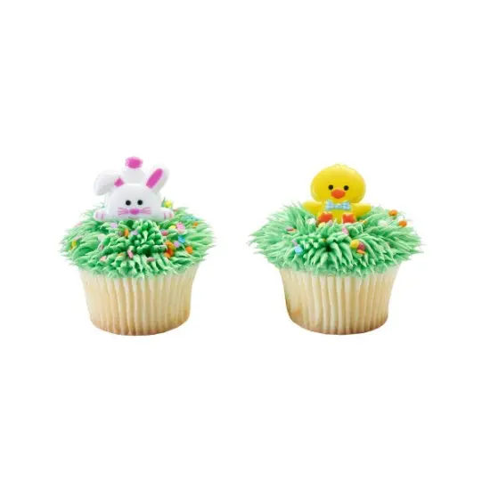 Duck and Bunny Cupcake Rings, 12ct {1}