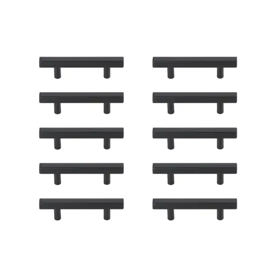 Dior 3" Center to Center Matte Black Bar Pull Multipack (set of 10) {1}