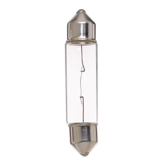 Satco S6987 5W 24V X5 T3.25 Clear SV8.5-8 Festoon Festoon Xenon Miniatures Lamps {1}