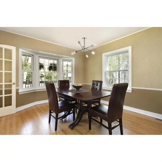 Axel 6 Lights polished Nickel Flush Mount {2}