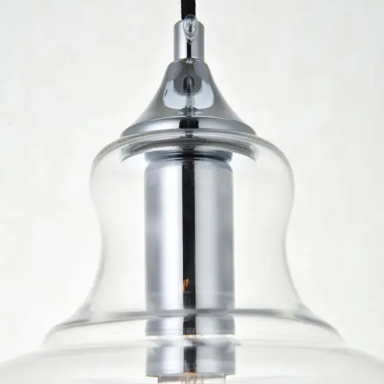 Destry 1 Light Chrome Pendant With Clear Glass {6}
