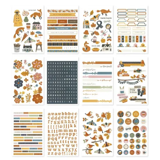 Simple Stories Sticker Book 12/Sheets-Acorn Lane {6}