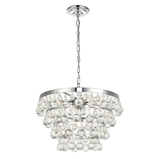 Kora Collection Pendant D17 H10.9 Lt:5 Chrome Finish {1}