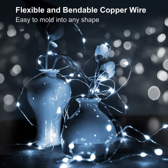 6 Pack DIY LED String Lights 6.56ft 20 LEDs Decor - Starry Fairy Lights {2}