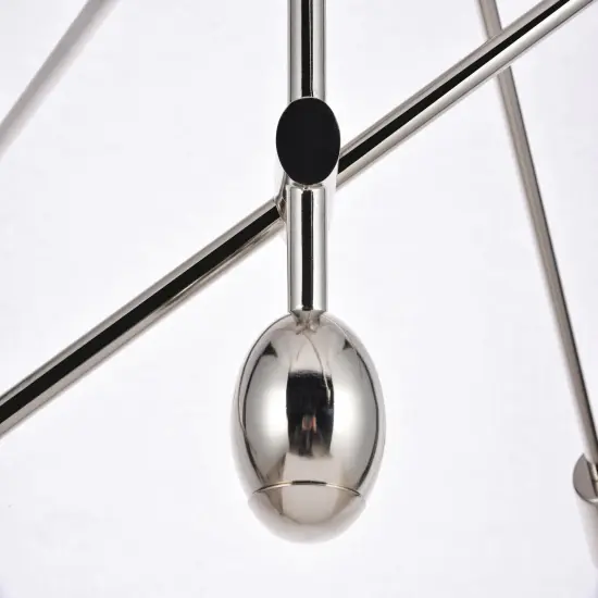 Axel 6 Lights polished Nickel Pendant {10}
