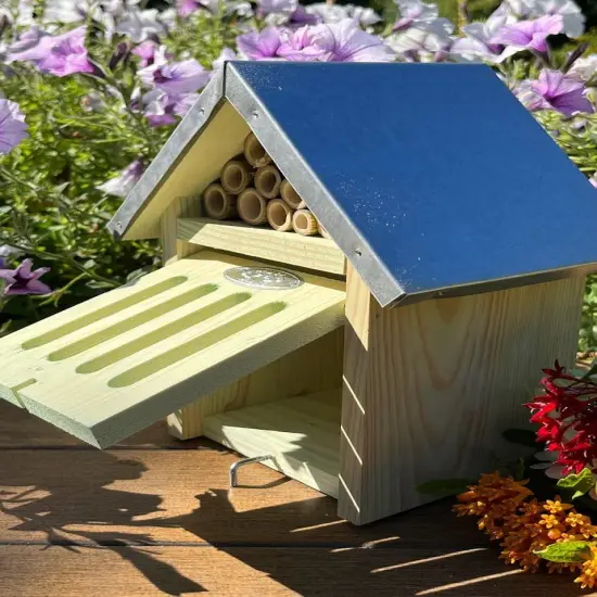 Luxe Natural Pollinator & Ladybug House - Tin Roof {6}