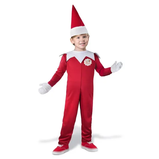 Fun World The Elf on the Shelf Children's Christmas Costume - Large, Size 6 Red {1}