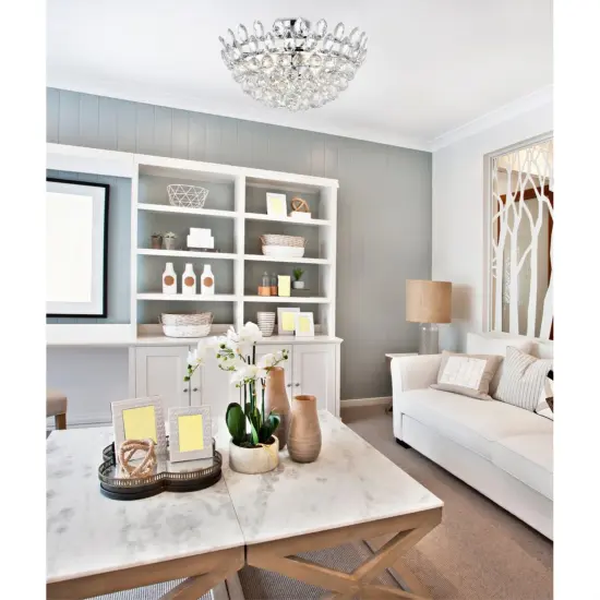 Emilia 20 inch flush mount in chrome {2}