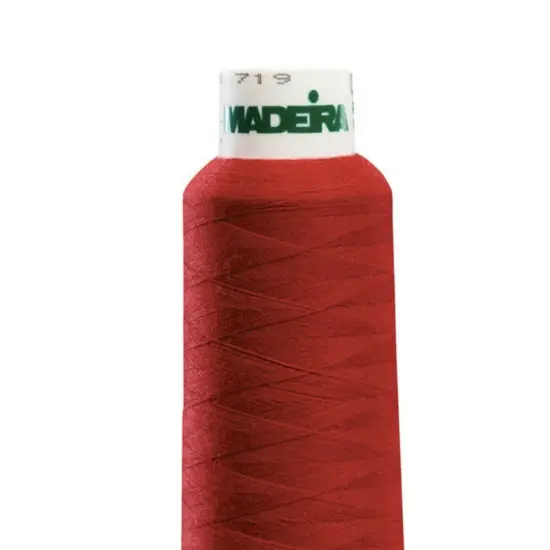 Aerolock Polyester Serger Thread --- 2,000 Yds --- Deep Red Color -- Ref. # 9470 by Madeira&reg; {2}