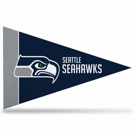 8 Pack Seahawks Mini Pennants, 4" x 9" - Licensed By Rico {1}