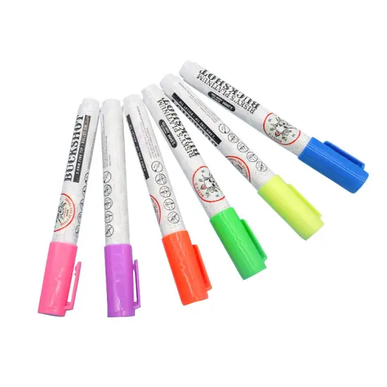 Risky's Tools of the Trade Platinum 3mm Buckshot Acrylic Paint Pens 6 pack of Fluorescents for Graffiti or Fine Art {2}