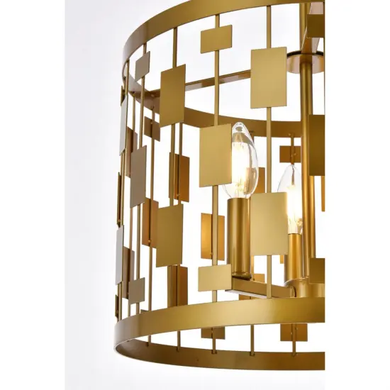 Levante 3 lights pendant in brass {6}