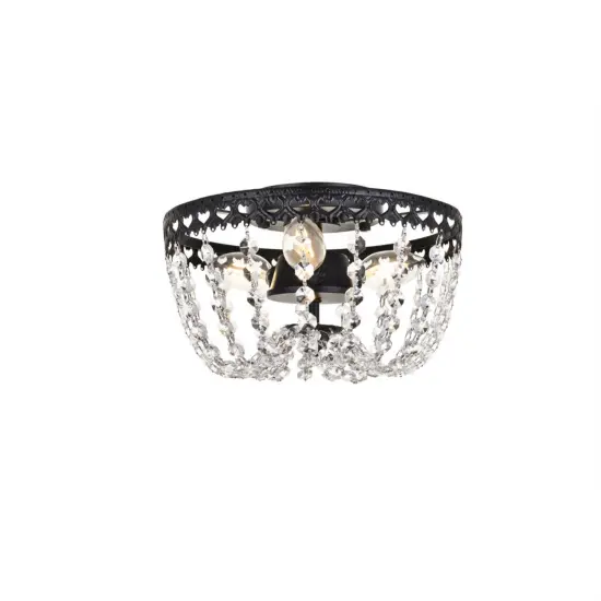 Kylie 10 inch flush mount in black {3}