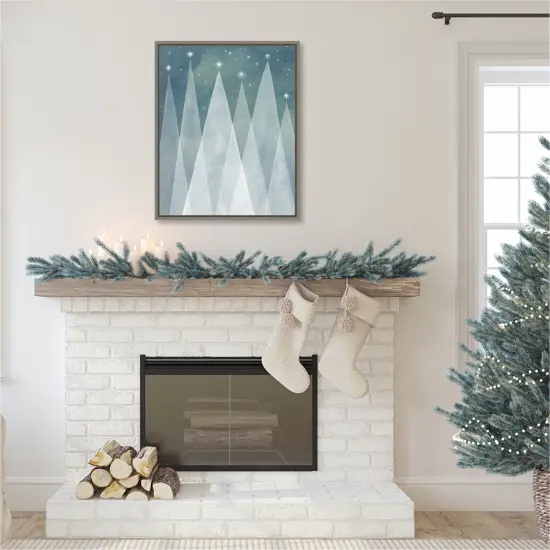 Mod Evergreens II by Grace Popp Canvas Art Framed {6}