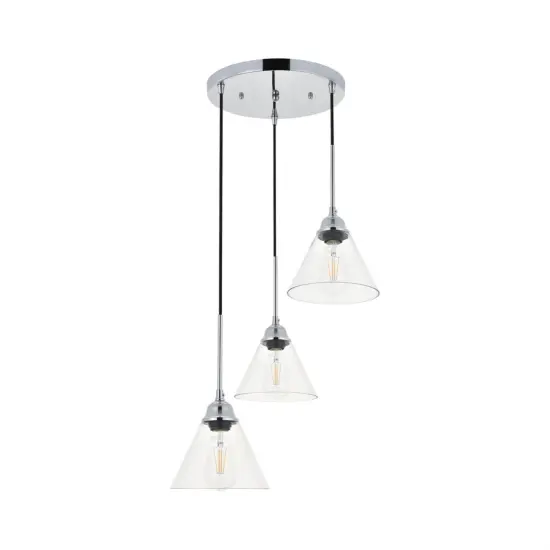 Histoire 3 light chrome Pendant {5}