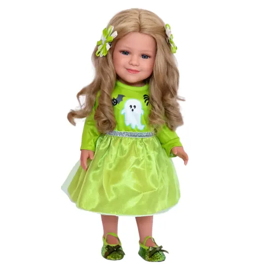 18 Inch Doll Clothes- Green Halloween Outfit Fits 18 Inch Dolls {1}