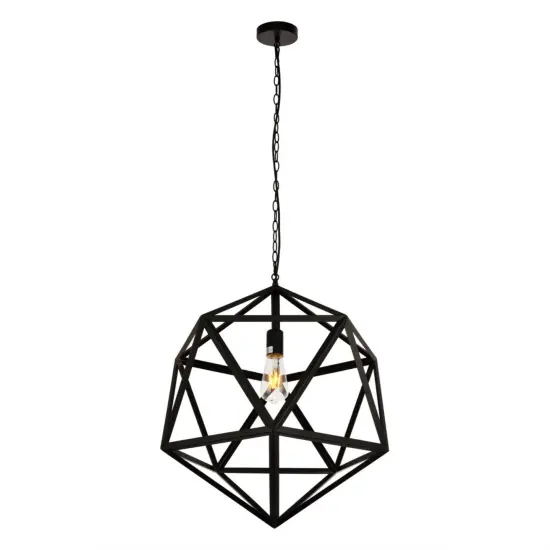 Redmond Collection Pendant D19.7 H22.6 Lt:1 Black Finish {3}