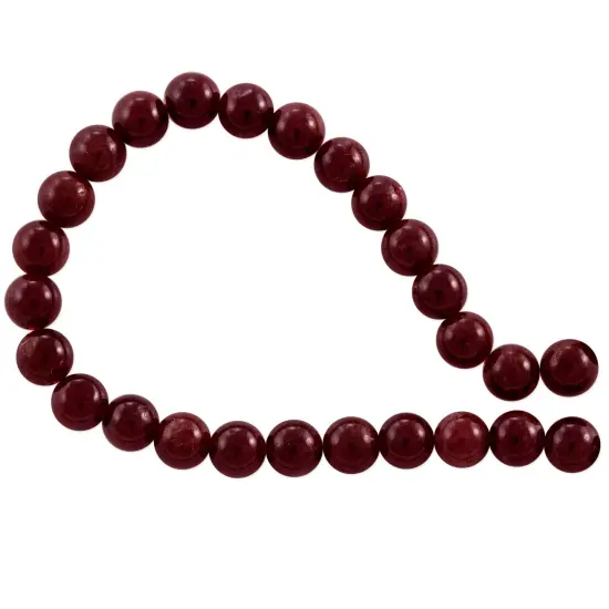 Garnet Round Beads 6mm Dyed {1}