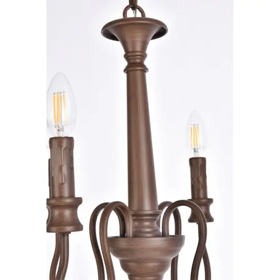 Flynx 4 lights pendant in weathered oak {6}