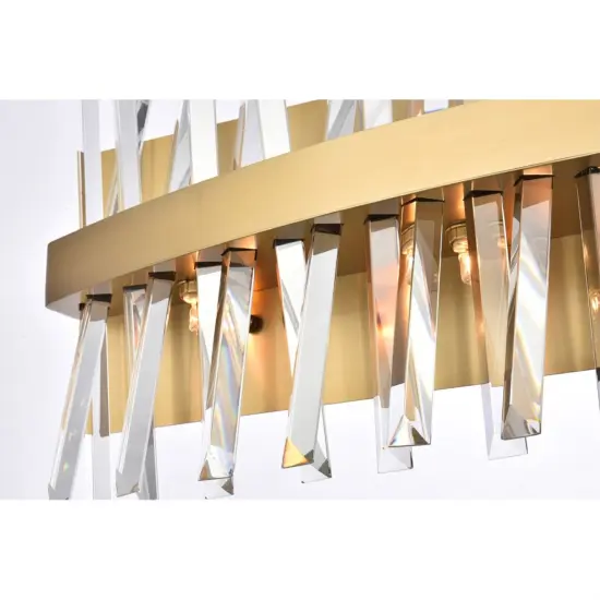 Serephina 30 inch crystal bath sconce in satin gold {4}