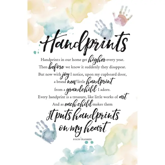 Dexsa Handprints Woodland Grace Series 6" x 9" Wood Plaque with Easel {1}