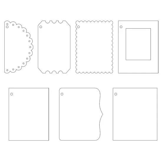 P13 Chipboard & Paper Album Base Set 6"X6"-Have Fun {5}