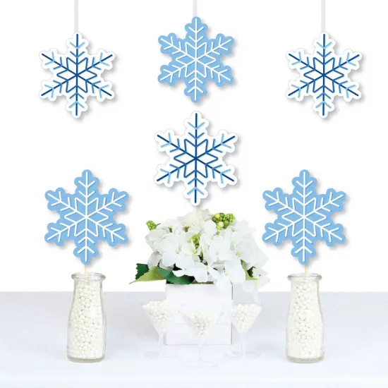 Big Dot of Happiness Blue Snowflakes - Decorations DIY Winter Holiday Party Essentials - Set of 20 {1}