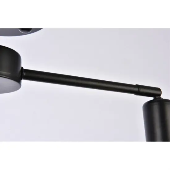 Zane 2 lights black flush mount {5}