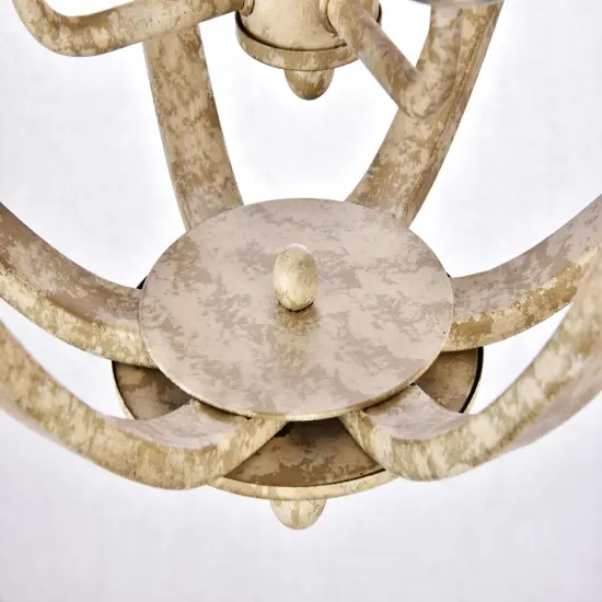 Marlow Collection Pendant D18 H22.5 Lt:4 Weathered Dove Finish {4}