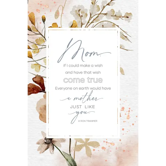 Dexsa Mom If I Could Make A Wish Inspirational Wood Plaque 6 inches x 9 inches {1}